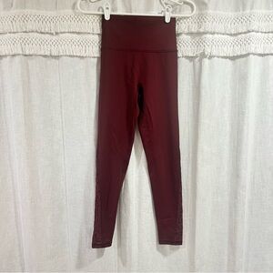 Aerie Offline Maroon Cheetah Print Leggings